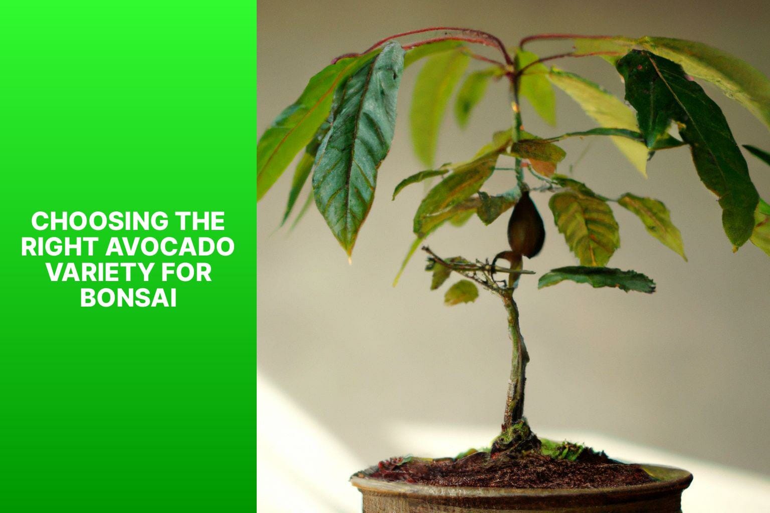 Choosing the Right Avocado Variety for Bonsai - how to bonsai avocado tree 