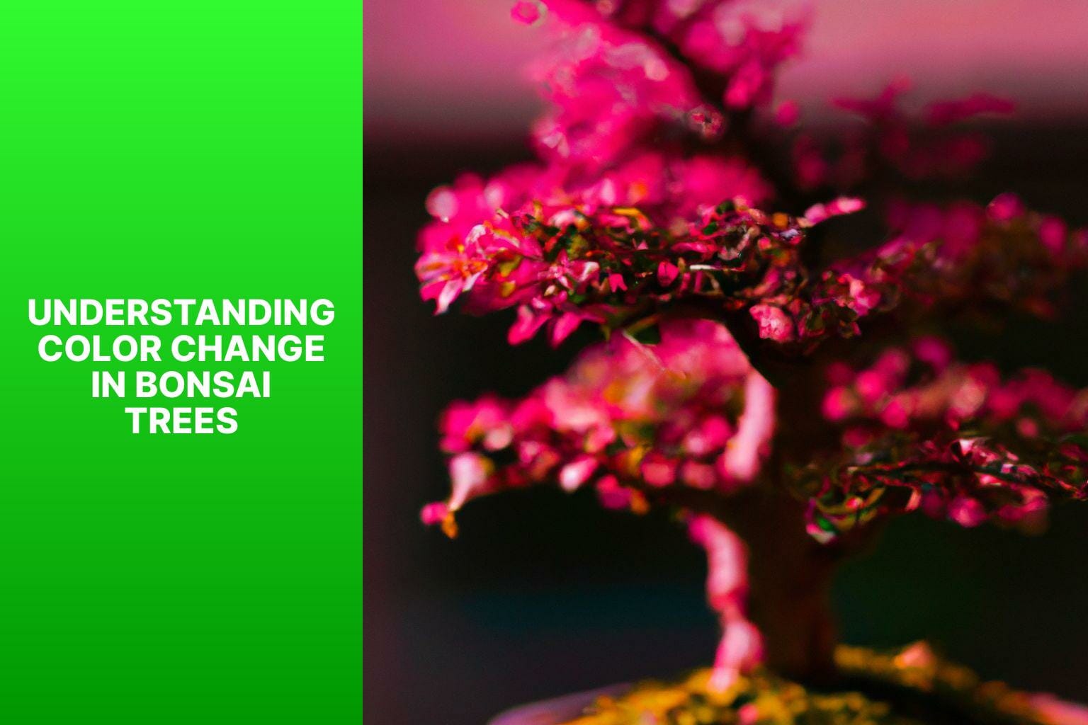 Understanding Color Change in Bonsai Trees - when do bonsai trees turn pink 
